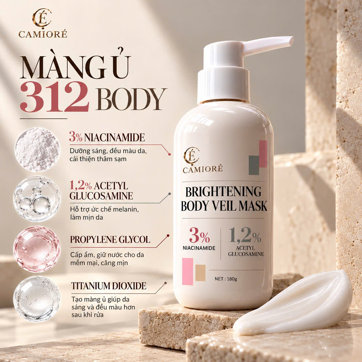 Kem Ủ Trắng Body 312 — ảnh 3